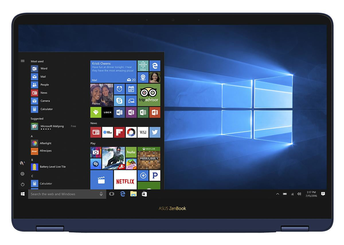 Asus ZenBook Flip S UX370UA-XH74T-BL 13.3" FHD (Touchscreen) Convertible Laptop, Intel i7-8550U, 1.80GHz, 16GB RAM, 512GB SSD, Windows 10 Pro 64-bit - 90NB0EN1-M04530