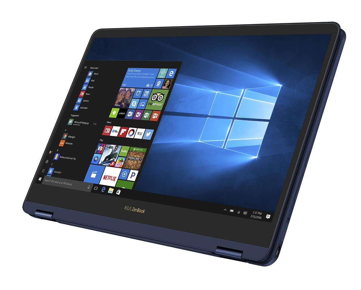 Asus ZenBook Flip S UX370UA-XH74T-BL 13.3" FHD (Touchscreen) Convertible Laptop, Intel i7-8550U, 1.80GHz, 16GB RAM, 512GB SSD, Windows 10 Pro 64-bit - 90NB0EN1-M04530