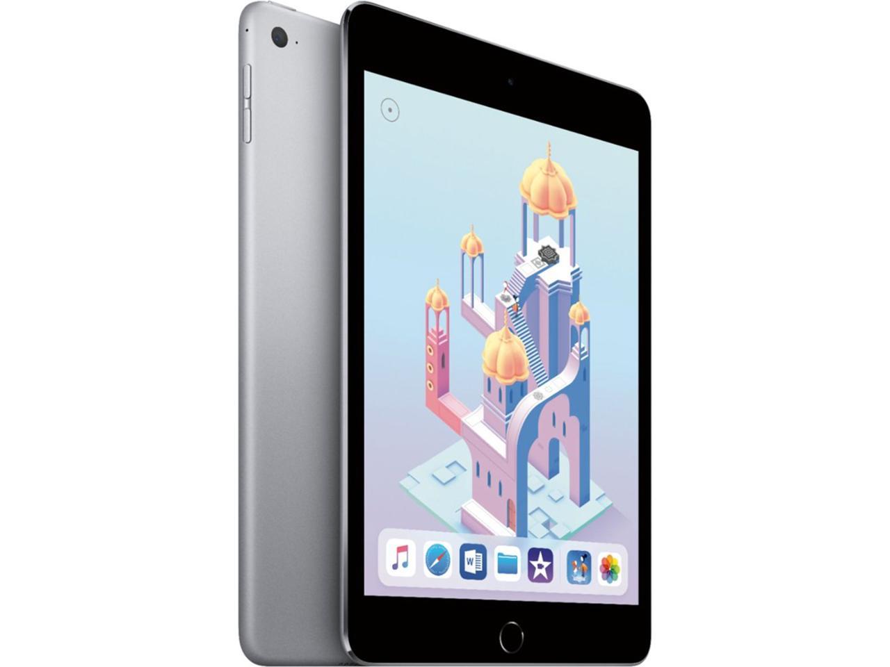 Apple iPad Mini 4 (4th Gen, 2015) 7.9" Touchscreen Tablet, 128GB, Space Gray - IPADM4SG128 (Refurbished)