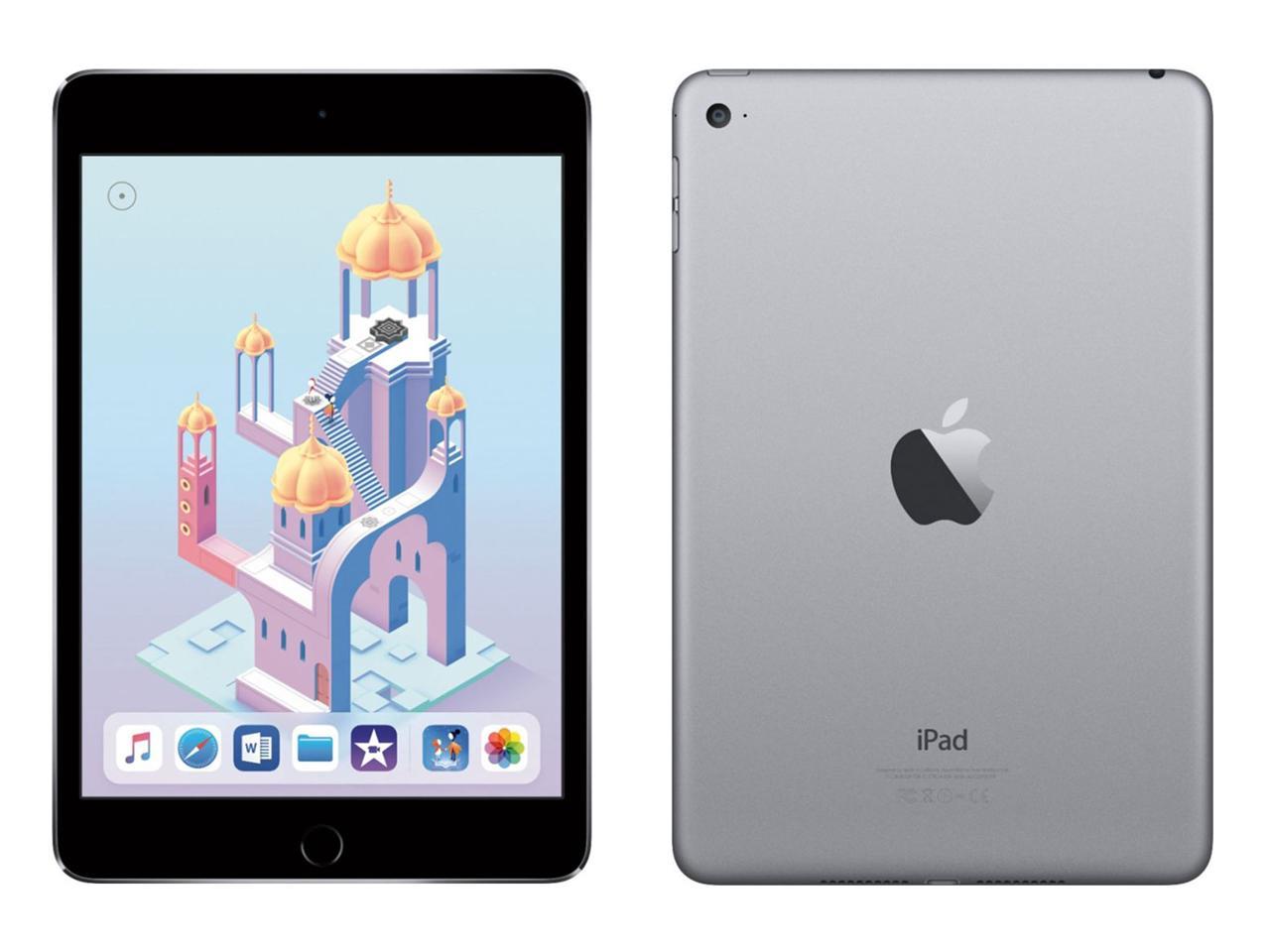 Apple iPad Mini 4 (4th Gen, 2015) 7.9" Touchscreen Tablet, 128GB, Space Gray - IPADM4SG128 (Refurbished)