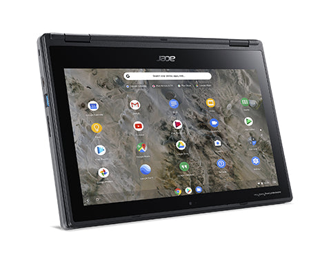 ACER Spin 311 R721T-62ZQ 11.6" HD Convertible Chromebook, AMD A6-9220C, 1.80GHz, 4GB RAM, 32GB Flash, Chrome OS - NX.HBRAA.003 (Refurbished)