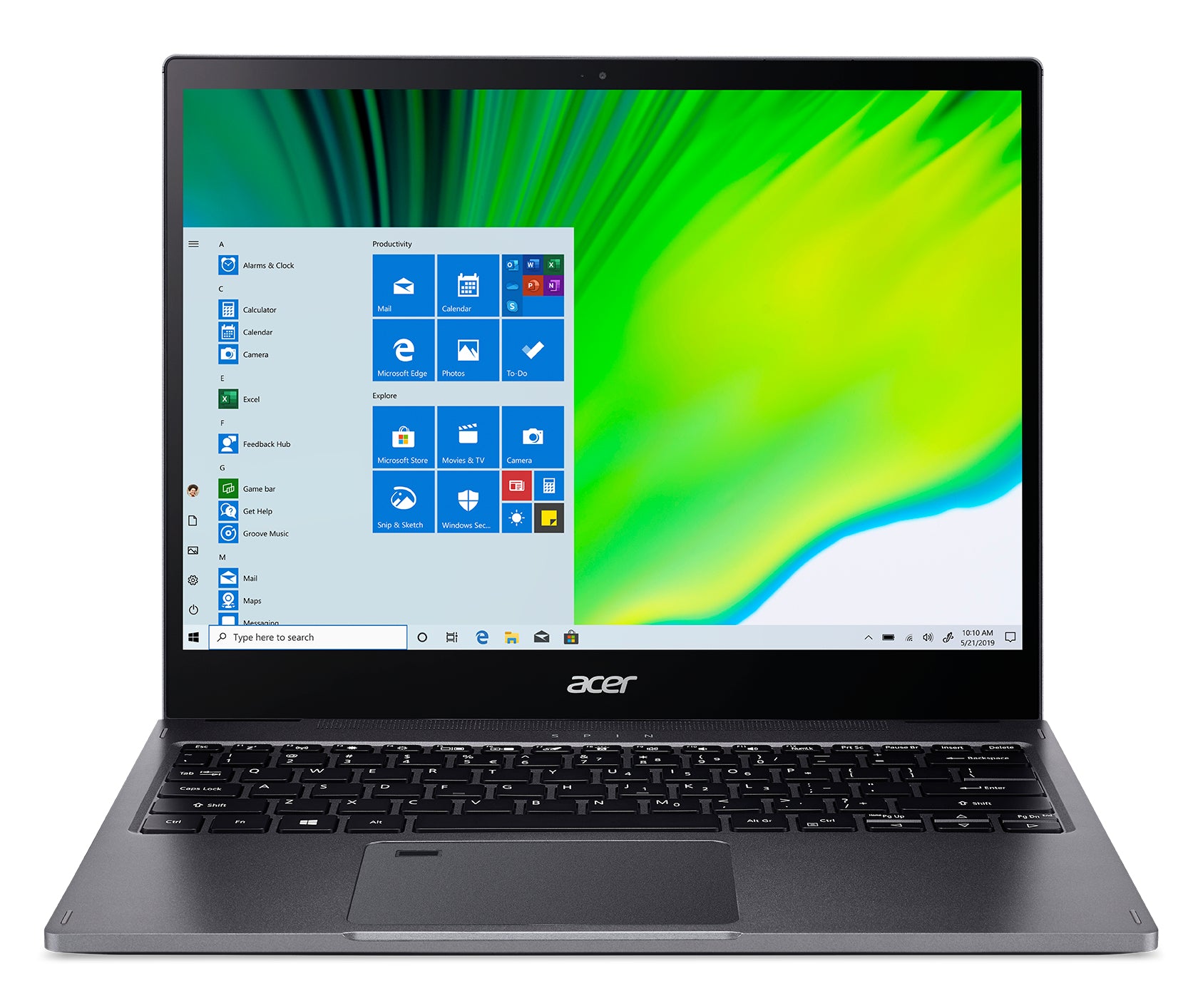 Acer Spin 5 SP513-54N-56M2 13.5" (Touch) Convertible Notebook, Intel i5-1035G4, 1.10GHz, 16GB RAM, 512GB SSD, Win10H - NX.HQUAA.005 (Refurbished)