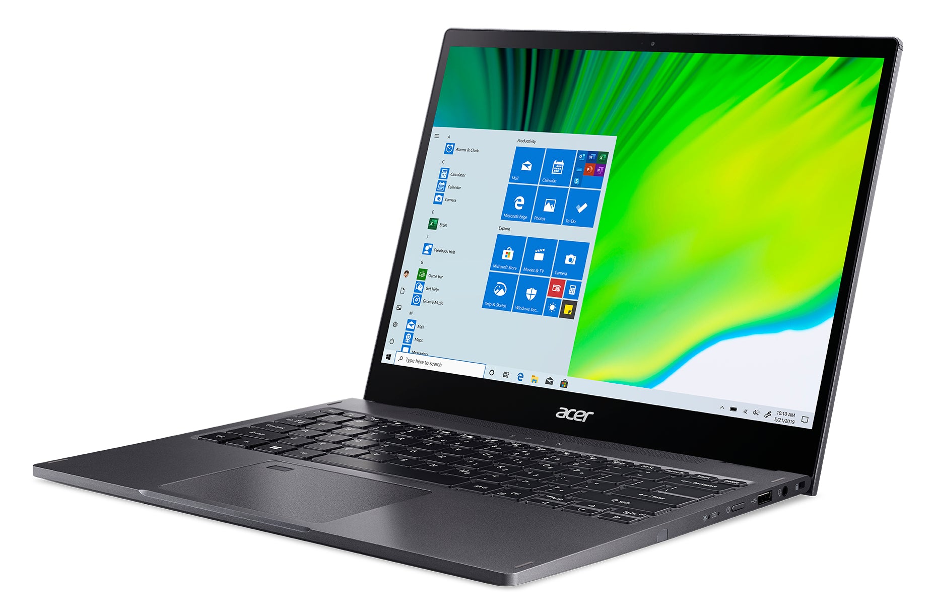 Acer Spin 5 SP513-54N-56M2 13.5" (Touch) Convertible Notebook, Intel i5-1035G4, 1.10GHz, 16GB RAM, 512GB SSD, Win10H - NX.HQUAA.005 (Refurbished)