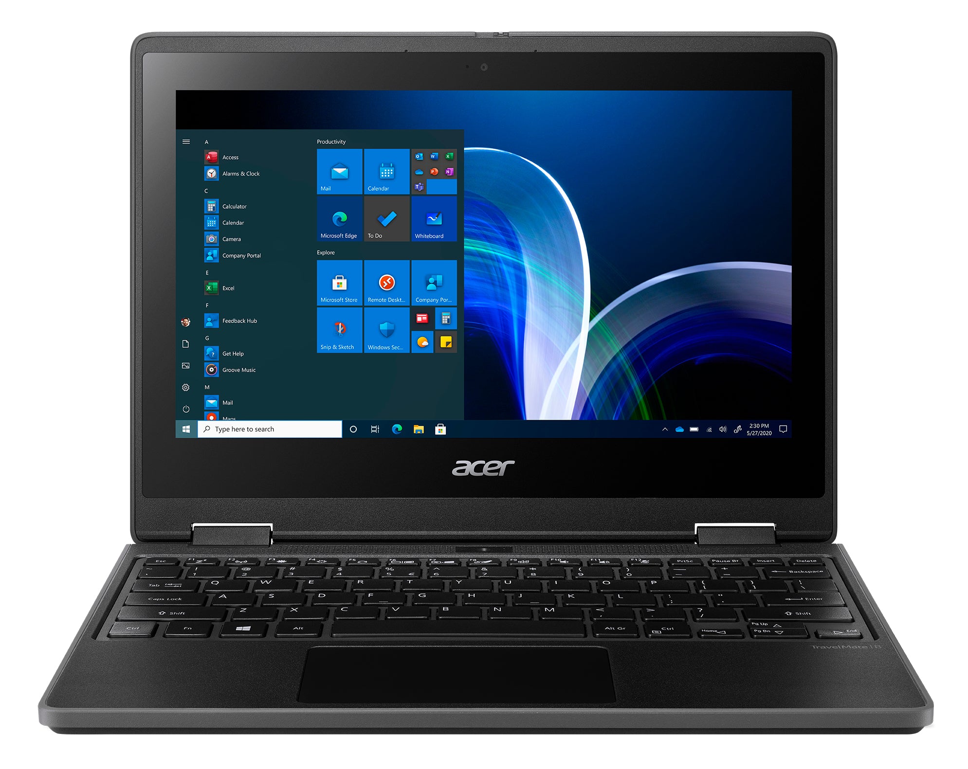 ACER TravelMate Spin B3 TMB311R-32-C31R 11.6" HD Convertible Notebook, Intel Celeron N5100, 1.10GHz, 4GB RAM, 128GB Flash, Win10P - NX.VQWAA.001
