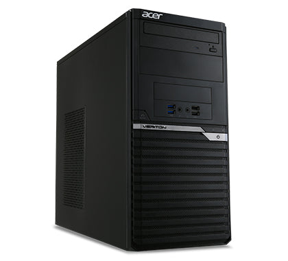 Acer Veriton M4660G VM4660G-I3810H2 Tower Desktop Computer, Intel Core i3, 3.60 GHz, 8 GB RAM, 1TB HDD, Windows 10 Pro 64-bit, Black- UD.P02AA.03N