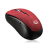 Adesso iMouse S80R Wireless Fabric Optical Mini Mouse, RF, 2.40GHz, 1600dpi - iMouseS80R