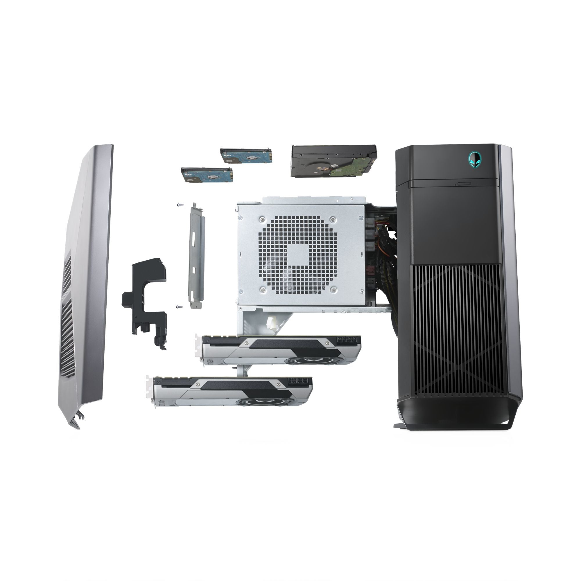 Dell Alienware Aurora R7 Midi-Tower Gaming Desktop PC, Intel Core i7-8700, 3.20GHz, 16GB RAM, 2TB HDD, 32GB Optane Memory, Windows 10 Home 64-bit - AWAUR7-7876SLV