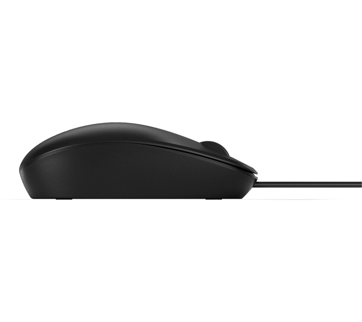 HP 125 Optical Wired Mouse, 1200 dpi, USB, Scroll Wheel, Black - 265A9UT