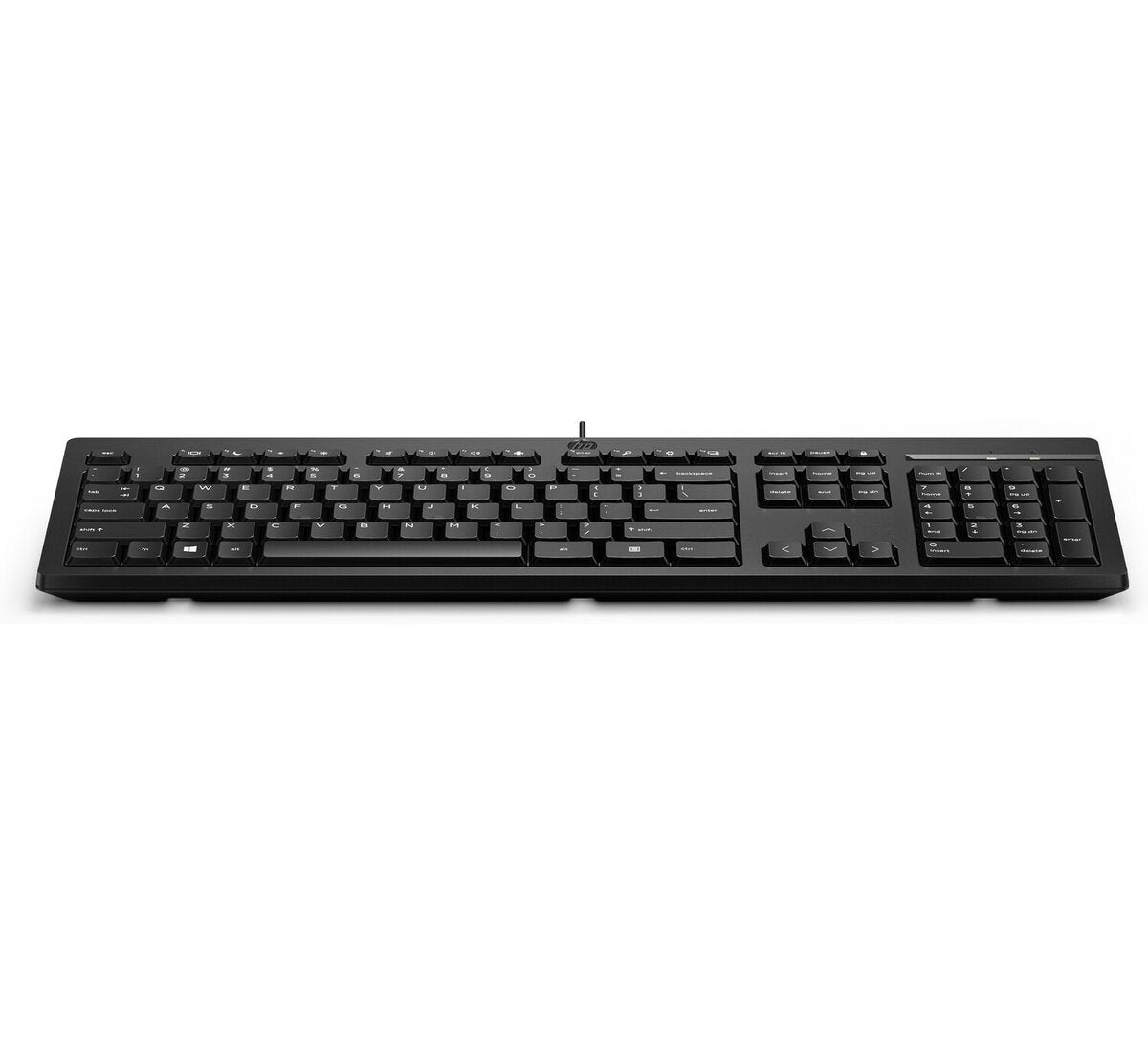 HP 125 Wired English Keyboard, QWERTY, USB, Plug and Play, Black - 266C9AA#ABA