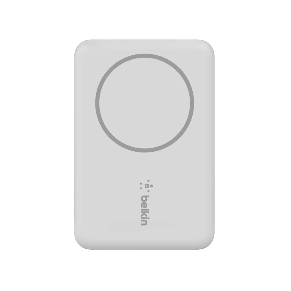 Belkin 2500mAh Magnetic Wireless Power Bank, USB Type-C, White - BPD002btWH