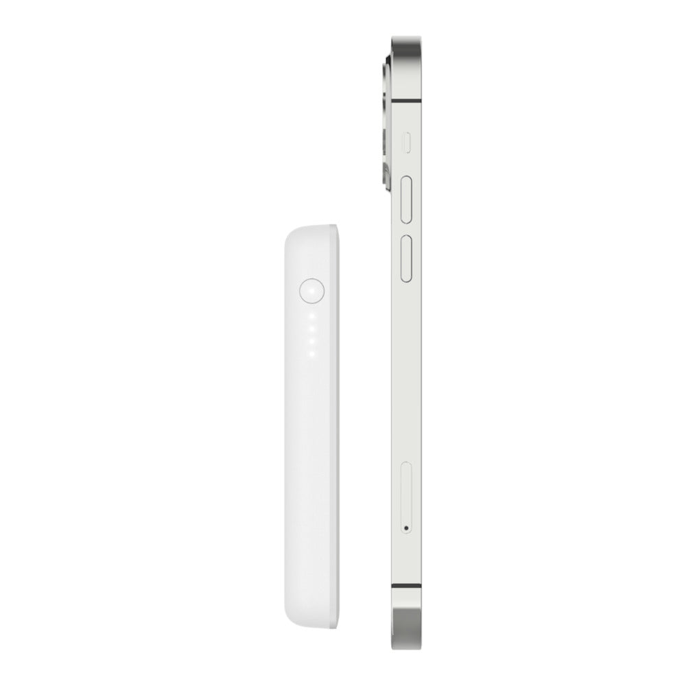 Belkin 2500mAh Magnetic Wireless Power Bank, USB Type-C, White - BPD002btWH
