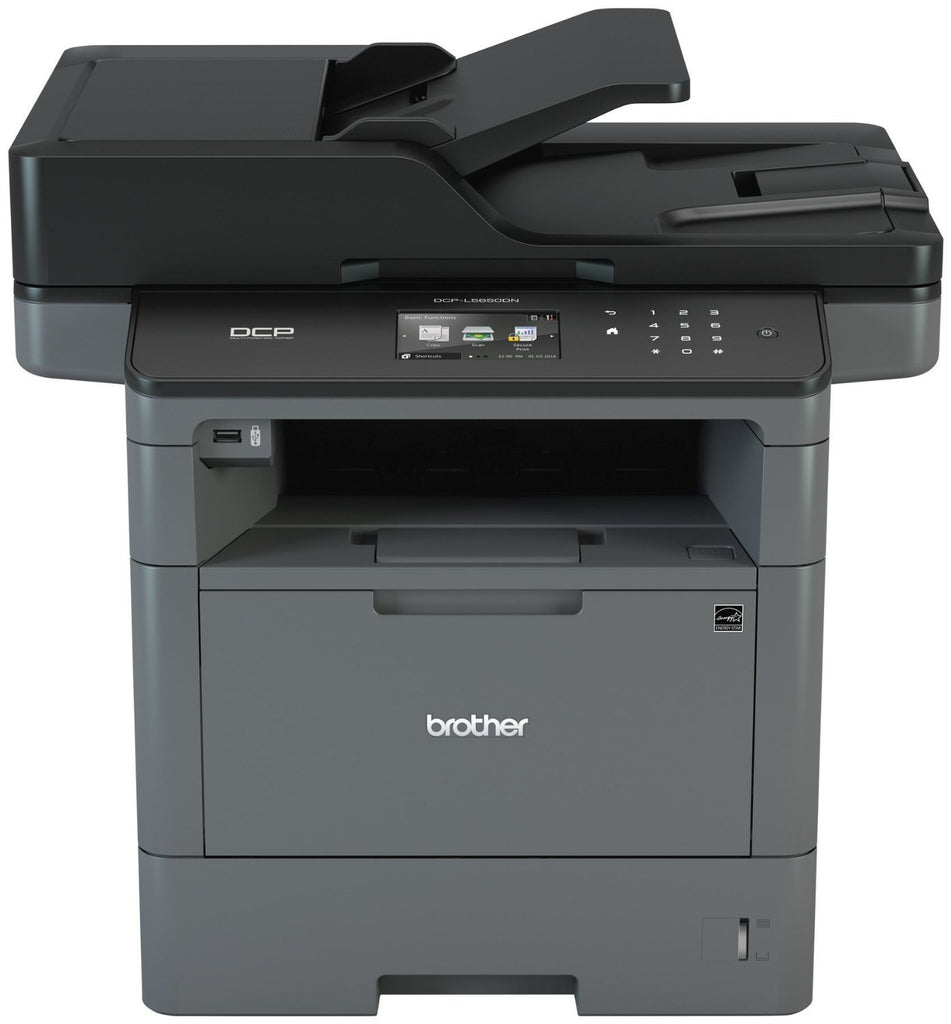 Brother DCP Monochrome Laser Multi-function Printer, 512MB Memory, Ethernet, Color Touchscreen Display - DCP-L5650DN