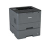 Brother Business Monochrome Laser Printer, 256MB Memory, Ethernet, Wireless, Duplex Printing,  Dual Paper Trays - HL-L5200DWT