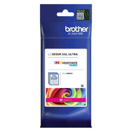 Brother INKvestment Tank Ultra High-yield Magenta Ink Cartridge, 5000 Pages - LC3035M