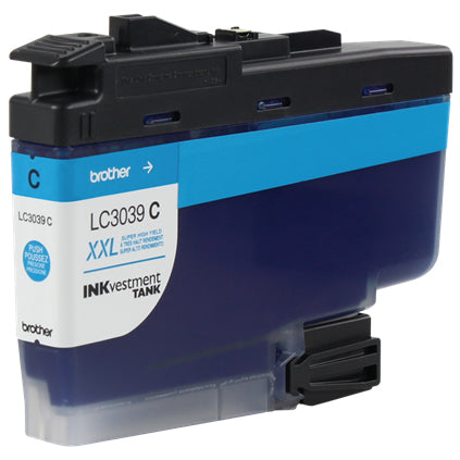 Brother INKvestment Tank Ultra High-yield Cyan Ink Cartridge, 5000 Pages - LC3039C