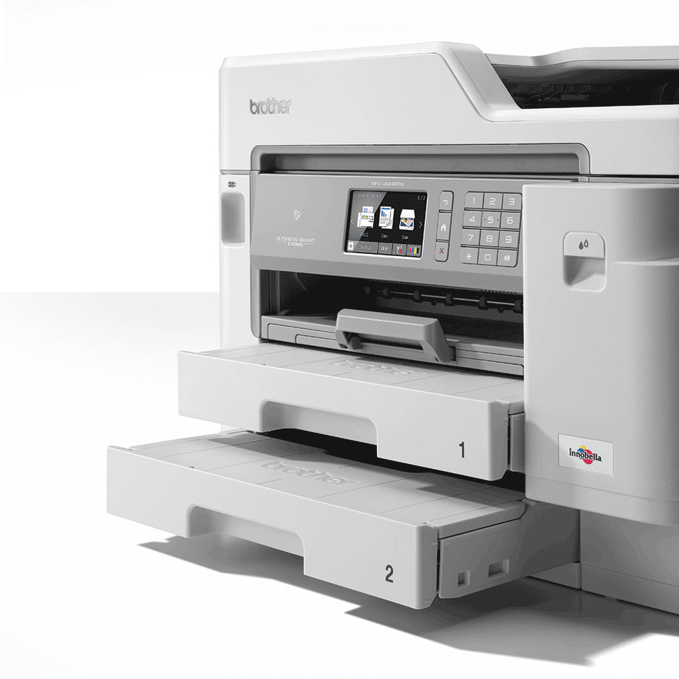 Brother MFC INKvestment Tank Color Inkjet All-in-One Printer, 512MB Memory, Wireless, Ethernet, Color Touchscreen LCD Display, 1-Year of Ink In-box - MFC-J5945dw