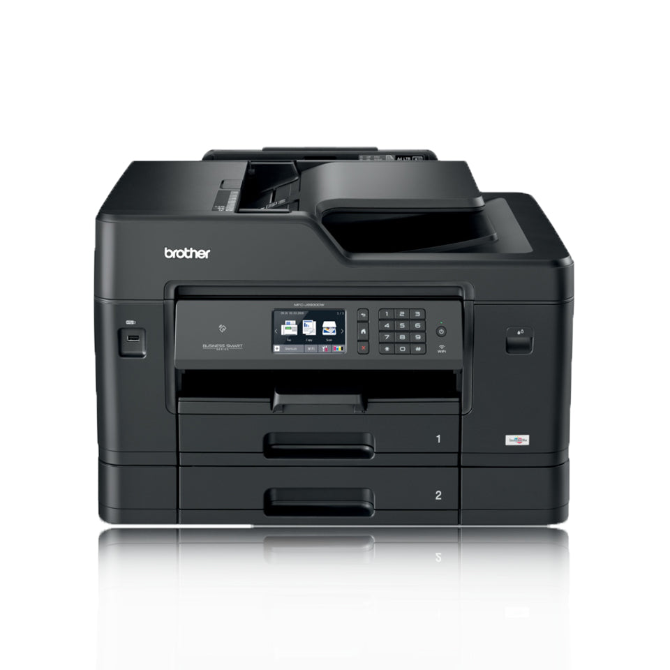 Brother MFC Business Smart Pro Inkjet All-in-One Color Printer, 256MB Memory, Ethernet, Wireless, Color Touchscreen LCD Display - MFC-J6930DW