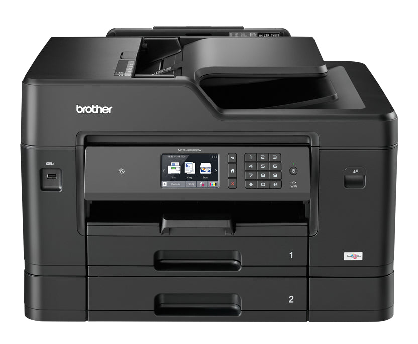 Brother MFC Business Smart Pro Inkjet All-in-One Color Printer, 256MB Memory, Ethernet, Wireless, Color Touchscreen LCD Display - MFC-J6930DW