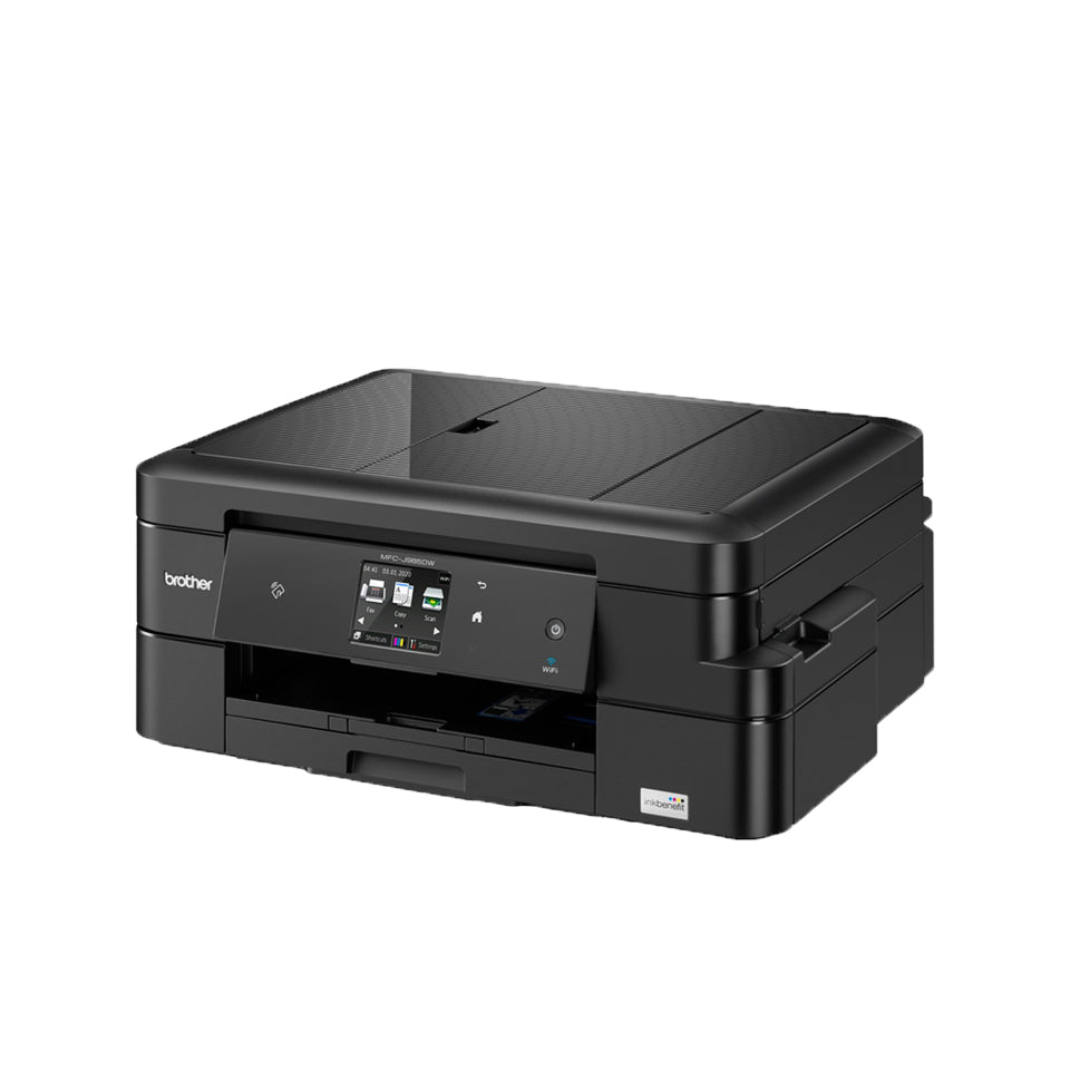 Brother MFC Inkjet All-in-One Color Printer, INKvestment Cartridges, Ethernet, Wireless, Touchscreen LCD Display - MFC-J985dw