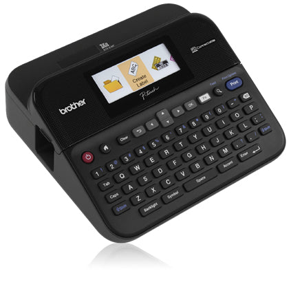 Brother P-Touch Desktop Label Maker, Versatile PC-connectable Labeler, QWERTY Keyboard, Thermal Transfer - PT-D600VP