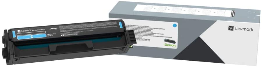 Lexmark Cyan Print Cartridge for Select Color Laser Printers, 1,500 Pages Yield - C320020