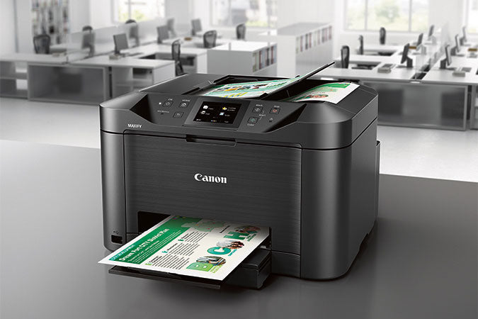 Canon MAXIFY MB5120 Wireless Small Office All-In-One Printer, Inkjet Color Printer, USB & Wi-Fi Connectivity, Black - 0960C002