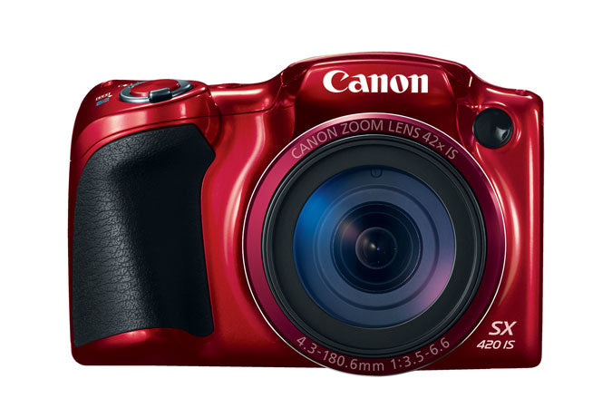 Canon PowerShot SX420 IS 20 Megapixel Compact Camera - Red 1069C001