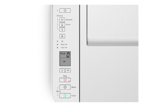 Canon PIXMA TS3120 Wireless Inkjet All-In-One Printer, Color Printer, USB & Wi-Fi Connectivity, White - 2226C022