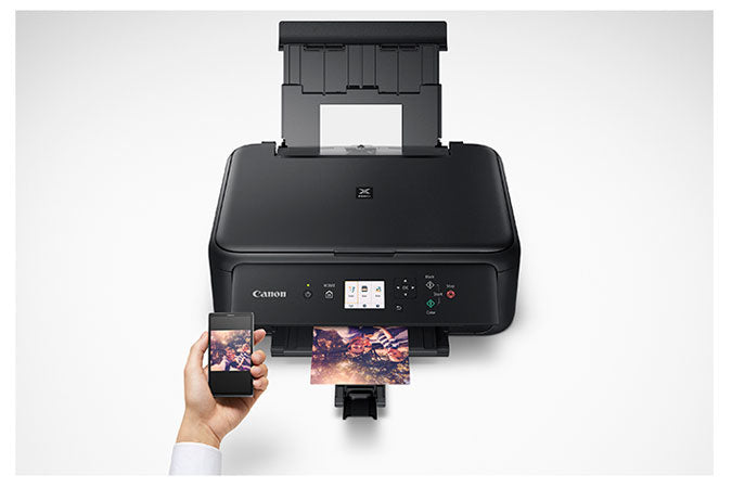 Canon PIXMA TS5120 Wireless Inkjet All-In-One Printer, Color Printer, Bluetooth, USB & Wi-Fi Connectivity, Black - 2228C002