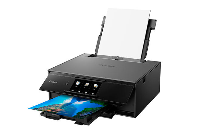Canon PIXMA TS9120 Wireless Inkjet All-In-One Printer, Color Printer, Bluetooth, USB & Wi-Fi Connectivity, Gray - 2231C002