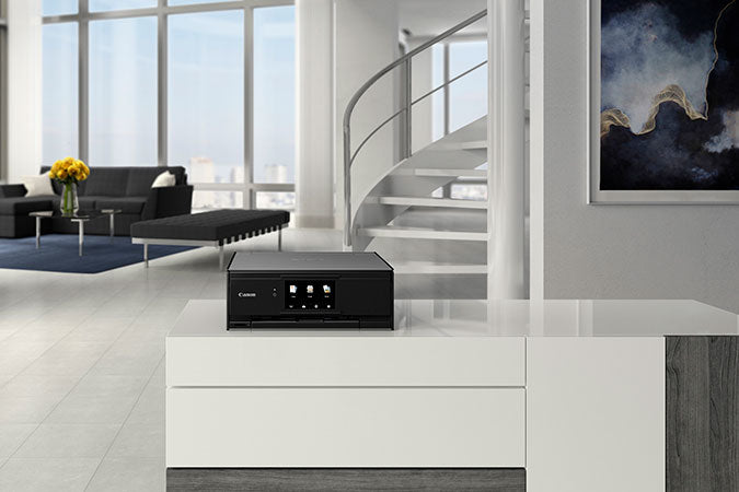 Canon PIXMA TS9120 Wireless Inkjet All-In-One Printer, Color Printer, Bluetooth, USB & Wi-Fi Connectivity, Gray - 2231C002