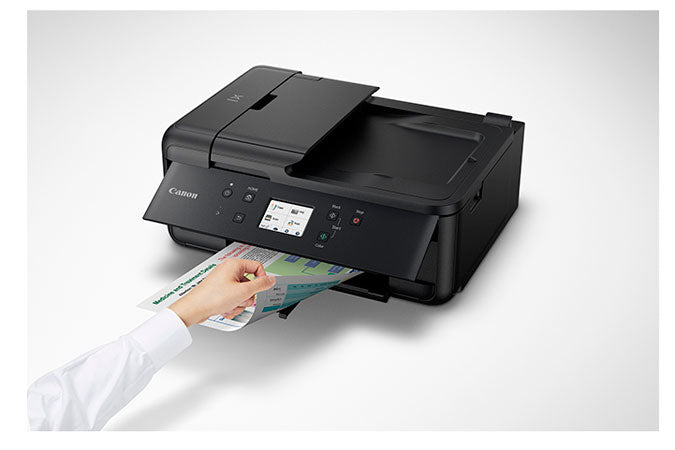 Canon PIXMA TR7520 Wireless Home Office All-In-One Printer, Inkjet Color Printer, Bluetooth, USB & Wi-Fi Connectivity, Black - 2232C002