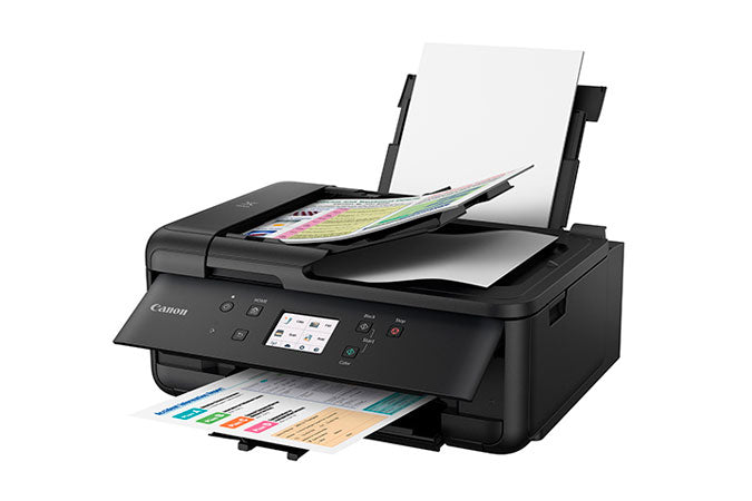 Canon PIXMA TR7520 Wireless Home Office All-In-One Printer, Inkjet Color Printer, Bluetooth, USB & Wi-Fi Connectivity, Black - 2232C002