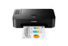 Canon PIXMA TS202 Inkjet Printer, Color Printer, USB Connectivity, Black - 2319C002