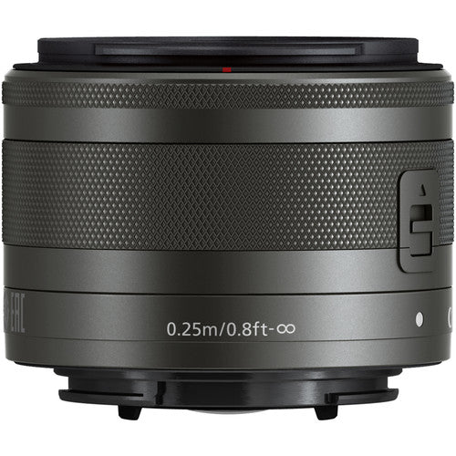 Canon EF-M 15 mm-45 mm, f/3.5 - 6.3 IS Zoom Lens for Canon EF-M, Graphite- 0572C002