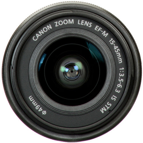 Canon EF-M 15 mm-45 mm, f/3.5 - 6.3 IS Zoom Lens for Canon EF-M, Graphite- 0572C002