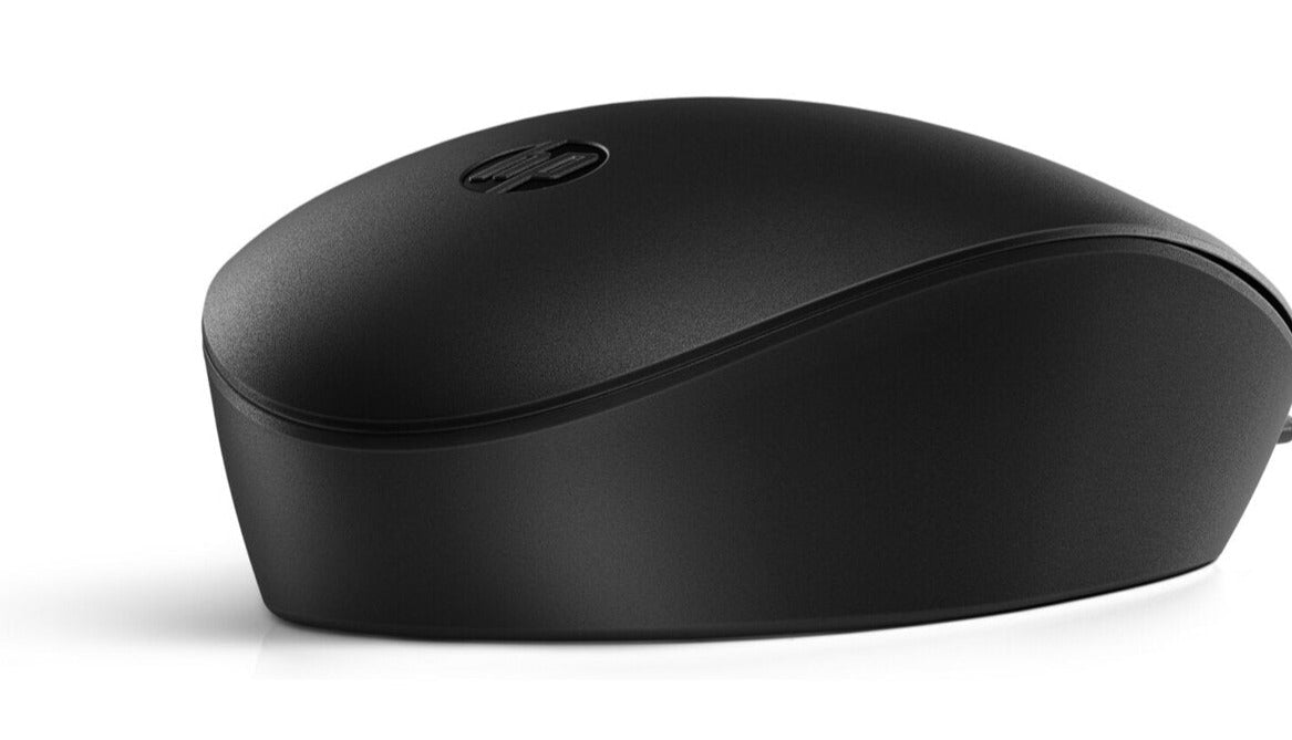 HP 128 Laser Wired Mouse, 1200 dpi, USB-A, Scroll Wheel, Black - 265D9UT