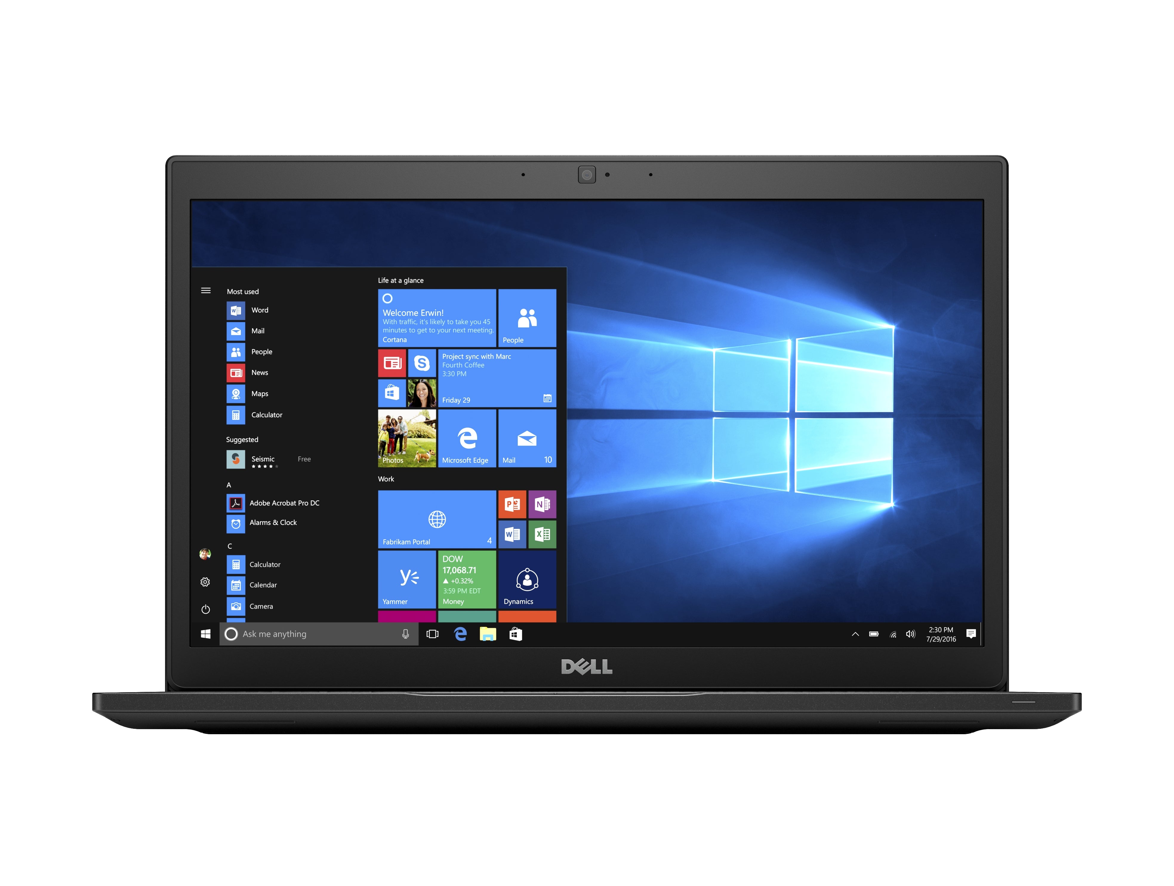 Dell Latitude 7000 7490 14.1" Full HD (Non-Touch) Notebook, Intel Core i7-8650U, 1.90GHz, 8GB RAM, 256GB SSD, Windows 10 Pro 64-Bit- 283J2