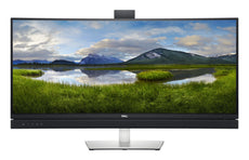 Dell C3422WE 34.14" WQHD Curved Video Conferencing Monitor, 21:9, 5ms, 1000:1-Contrast - DELL-C3422WE (Refurbished)