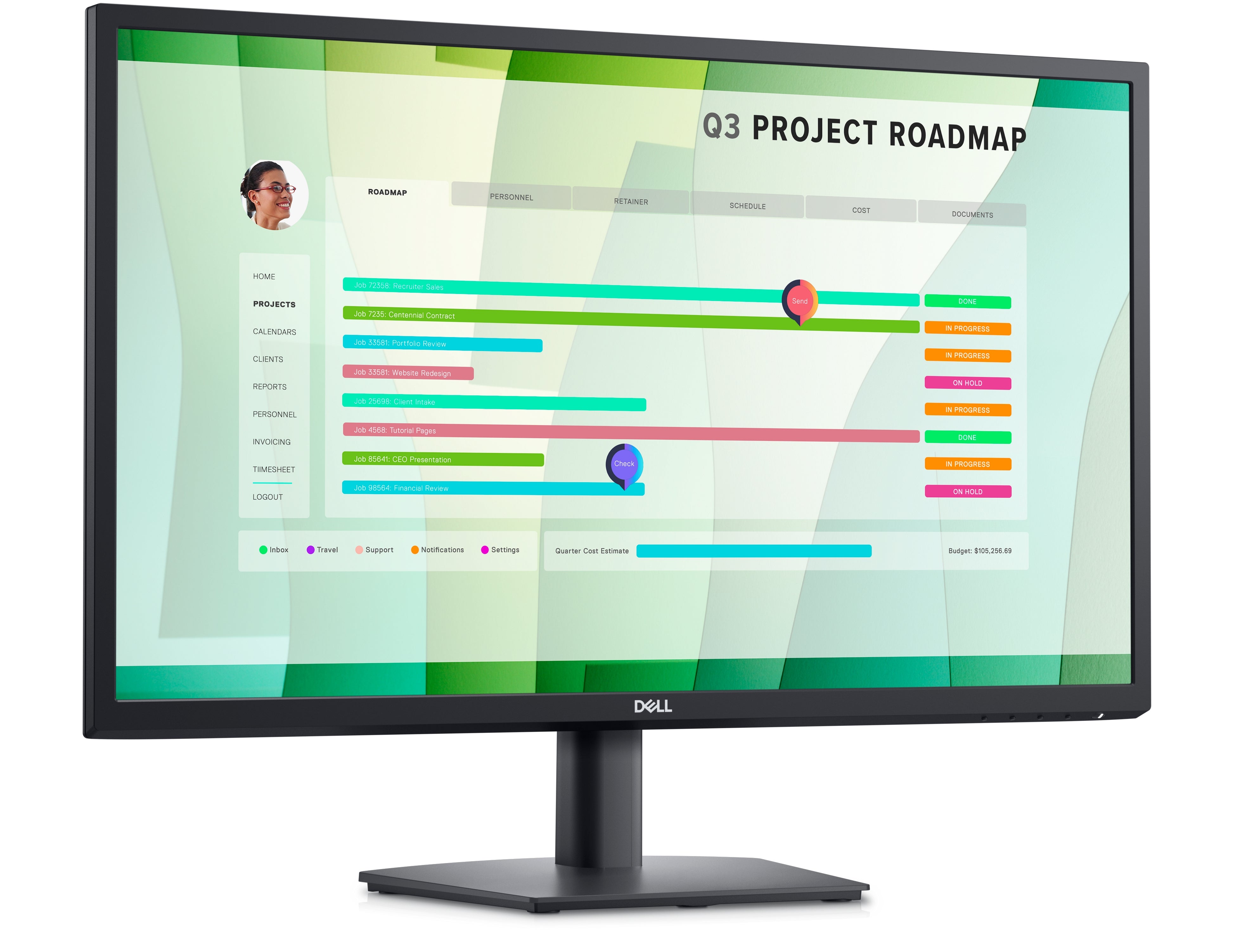 Dell E2723HN 27" FHD LED LCD Monitor, 8ms, 16:9, 1000:1-Contrast - DELL-E2723HN (Refurbished)