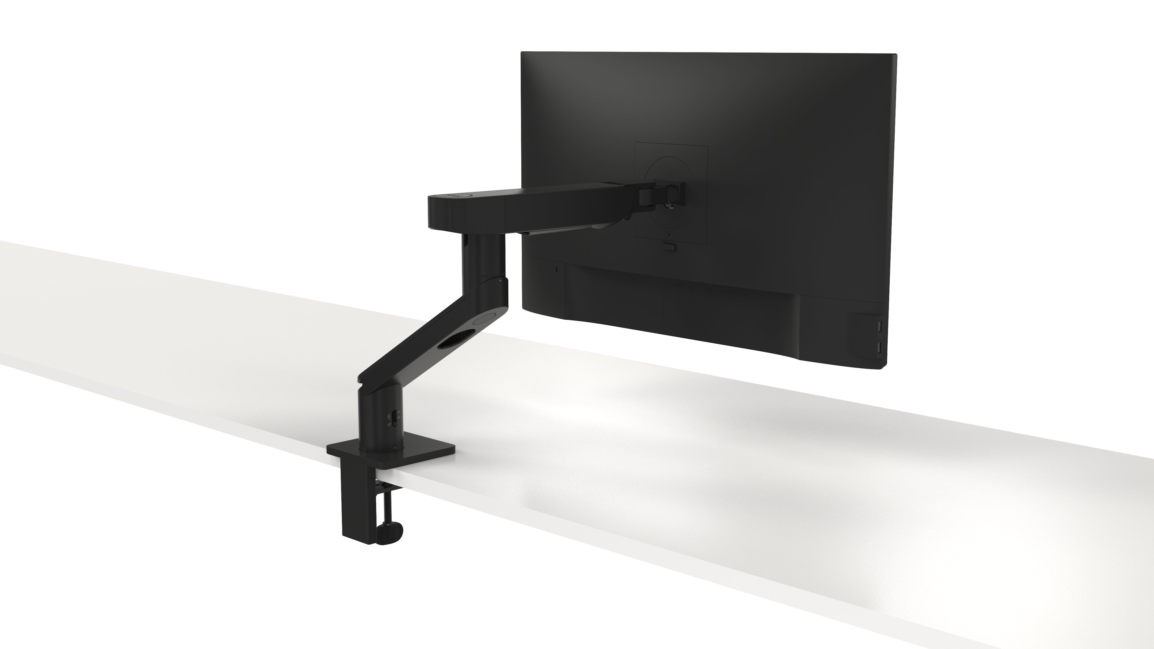 Dell Single Monitor Arm - MSA20, Height, Tilt, Swivel, Rotation, Black - DELL-MSA20