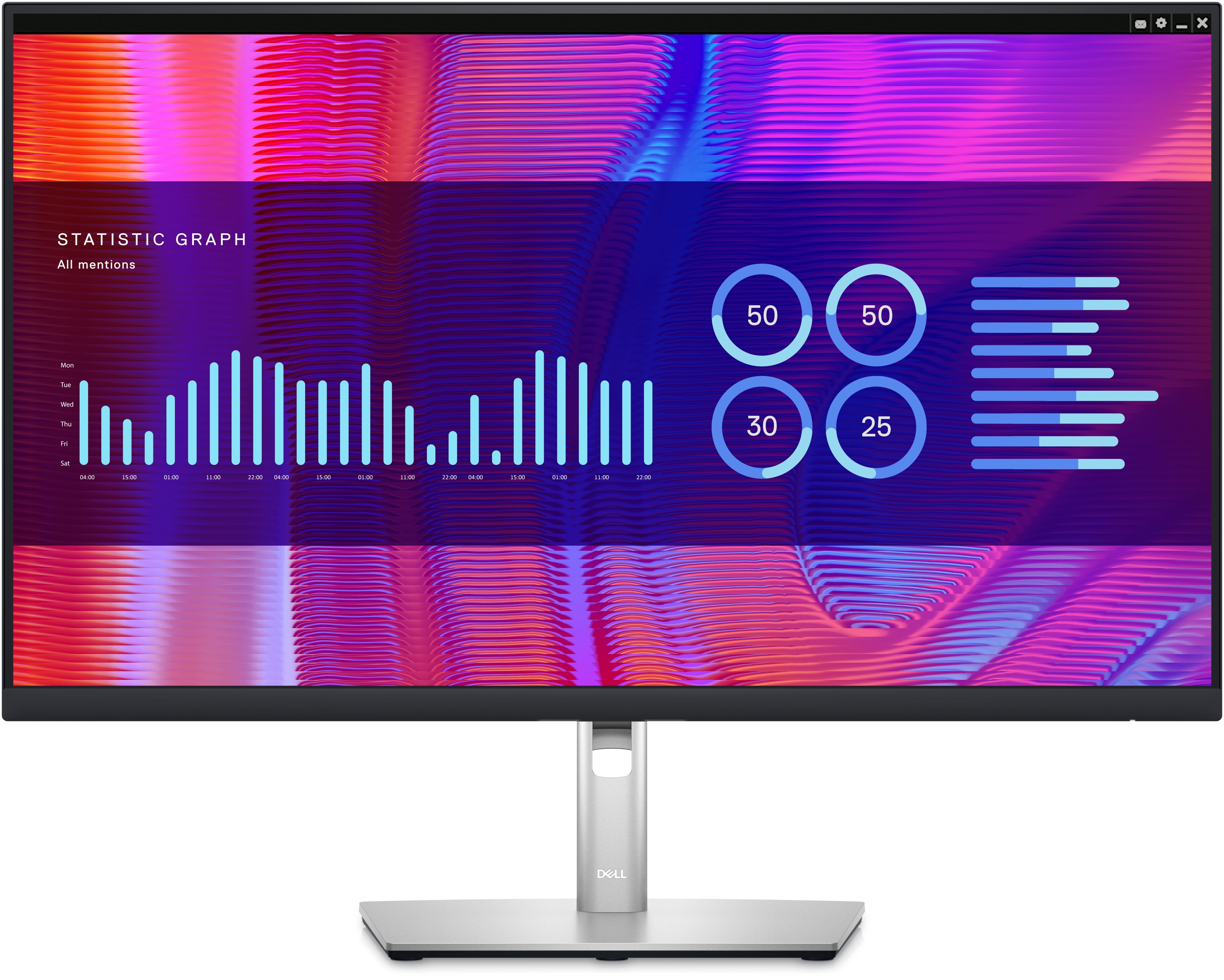 Dell P2723DE 27" QHD USB-C Hub Monitor, 5ms, 16:9, 1000:1-Contrast - DELL-P2723DE (Refurbished)