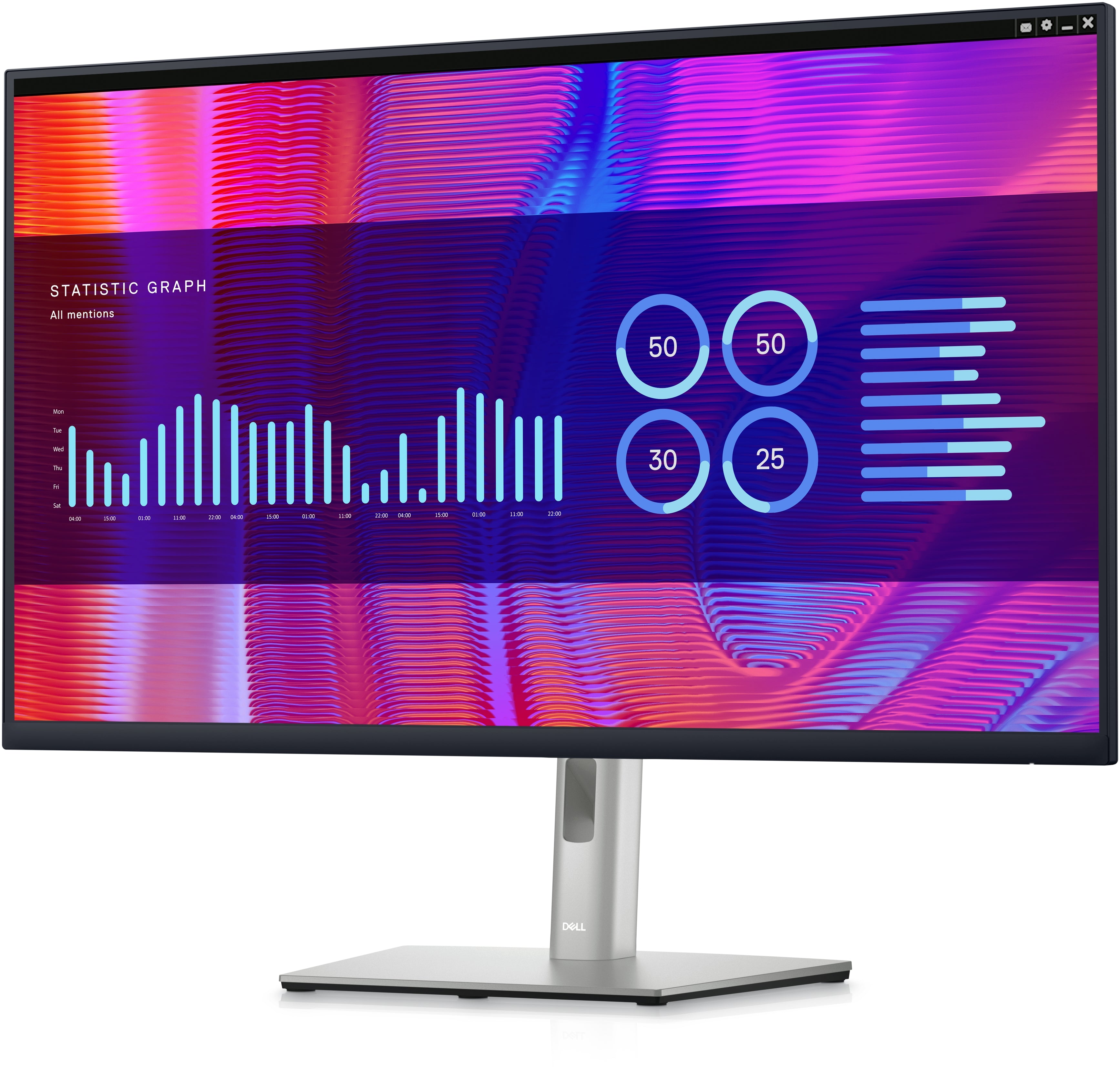 Dell P3223DE 31.5" QHD USB-C Hub Monitor, 16:9, 5ms, 1000:1-Contrast - DELL-P3223DE