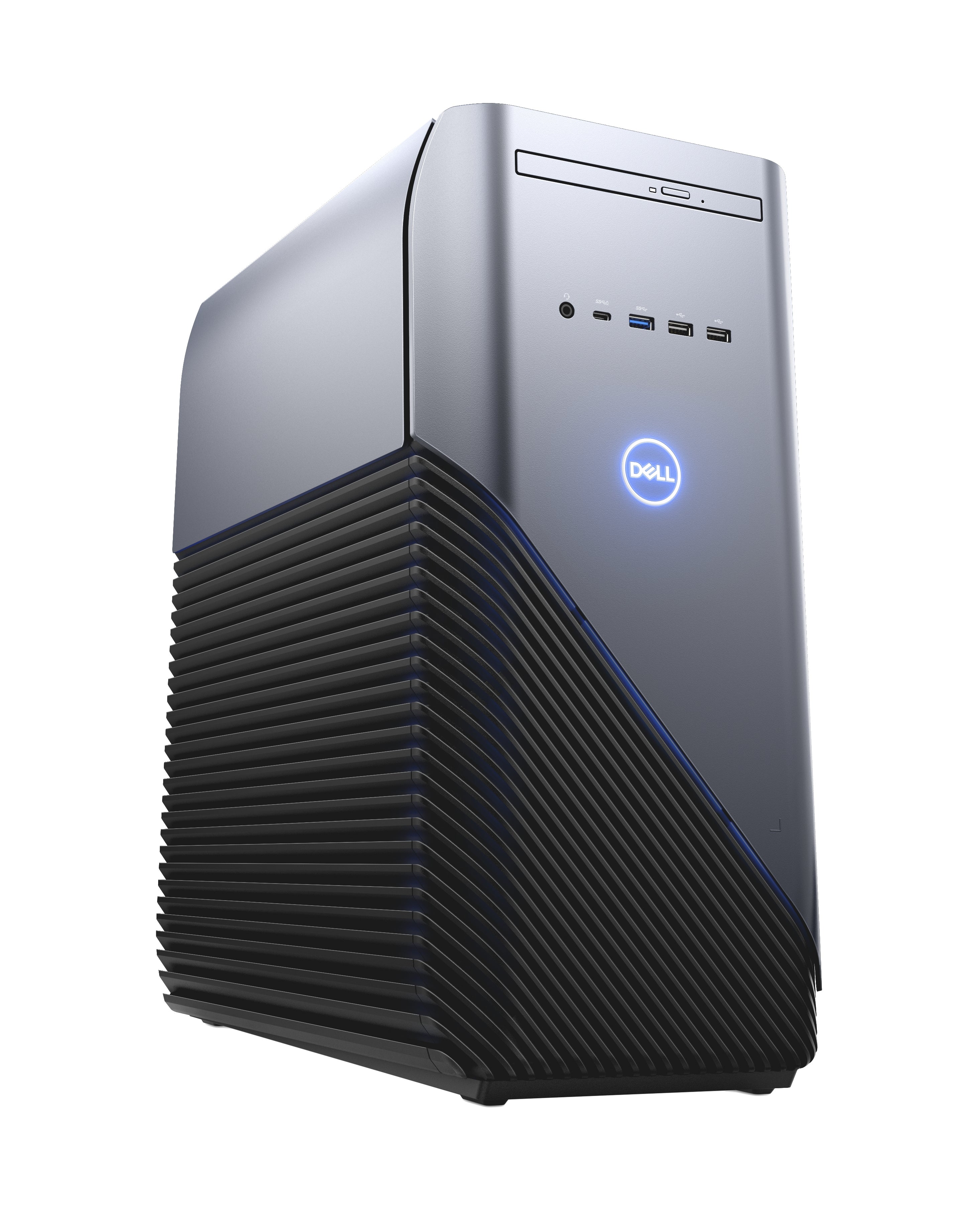 Dell Inspiron 5680 Mid-Tower Gaming Desktop PC, Intel Core i7-8700, 3.20GHz, 8GB RAM, 1TB HDD, 128 GB SSD, Windows 10 Home 64-bit- i56807806BLU