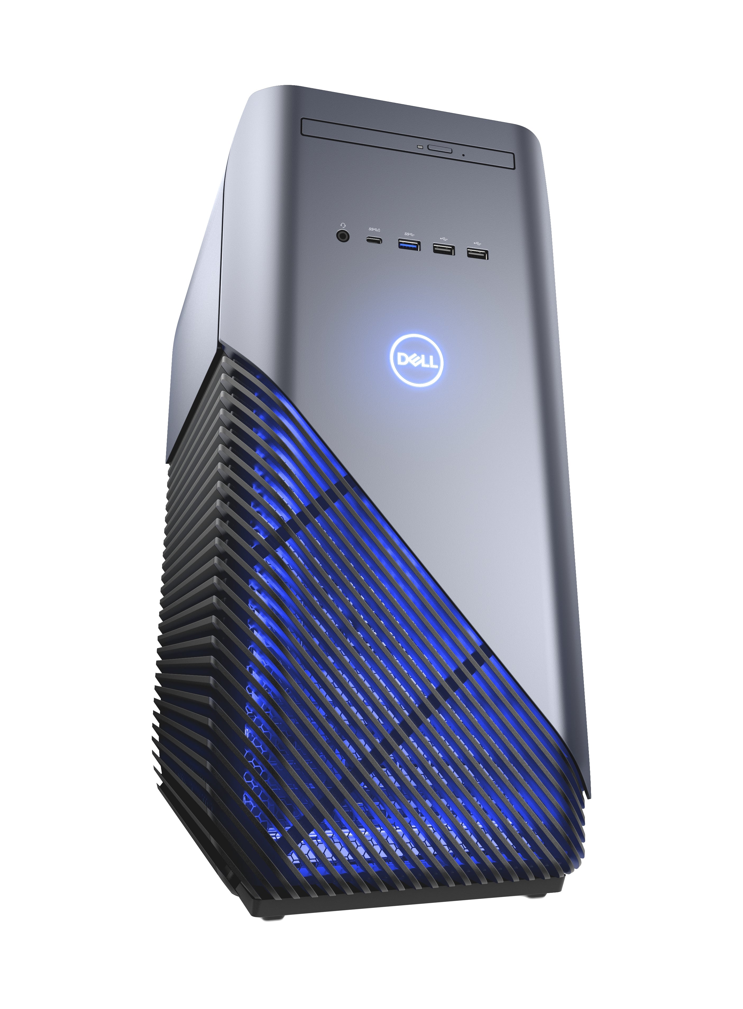 Dell Inspiron 5680 Mid-Tower Gaming Desktop PC, Intel Core i7-8700, 3.20GHz, 8GB RAM, 1TB HDD, 128 GB SSD, Windows 10 Home 64-bit- i56807806BLU