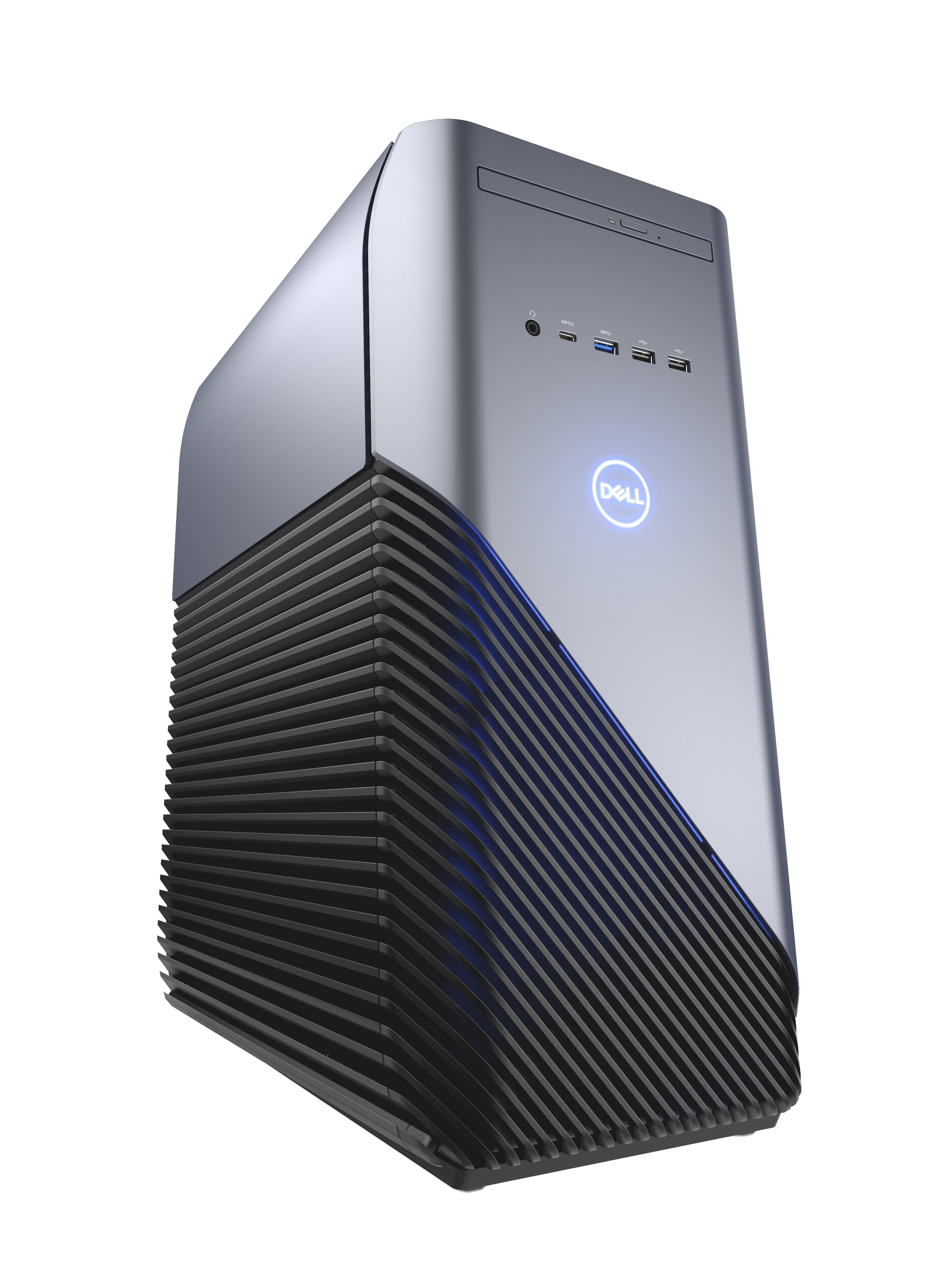 Dell Inspiron 5680 Mid-Tower Gaming Desktop PC, Intel Core i7-8700, 3.20GHz, 8GB RAM, 1TB HDD, 128 GB SSD, Windows 10 Home 64-bit- i56807806BLU
