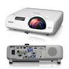 Epson PowerLite 530 Short Throw Projector, 3LCD XGA (1024 x 768), 3200 Lumens, 16,000:1, White - V11H673020