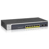 Netgear ProSafe 8-Port PoE+ Gigabit Smart Managed Switch, Gigabit Ethernet, 8xPoE+, 2xSFP - GS510TLP-100NAS