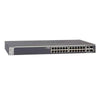 Netgear S3300-28X  28-Port Stackable Smart Switch, 24 x RJ-45 Ports, 4 x 10G Ports, 2 SFP+ Ports, Rack-mountable - GS728TX-100NES