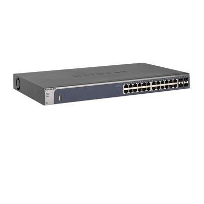 Netgear ProSafe GSM7224v2 24-port Gigabit Ethernet Managed Switch, 24 x RJ-45, 4 x SFP, Desktop/ Rack-mountable-  GSM7224-200NAS